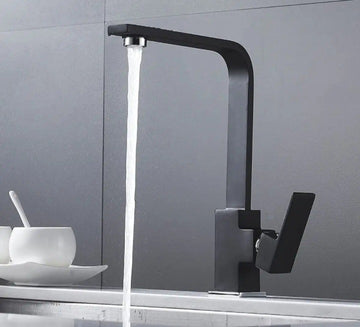 kitchen sink faucet, mixer tap,304 SS tap, kitchen sink mixer, kitchen sink tap, Black Kitchen faucet