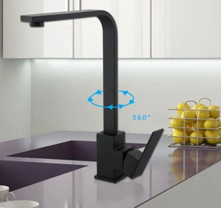 kitchen sink faucet, mixer tap,304 SS tap, kitchen sink mixer, kitchen sink tap, Black Kitchen faucet